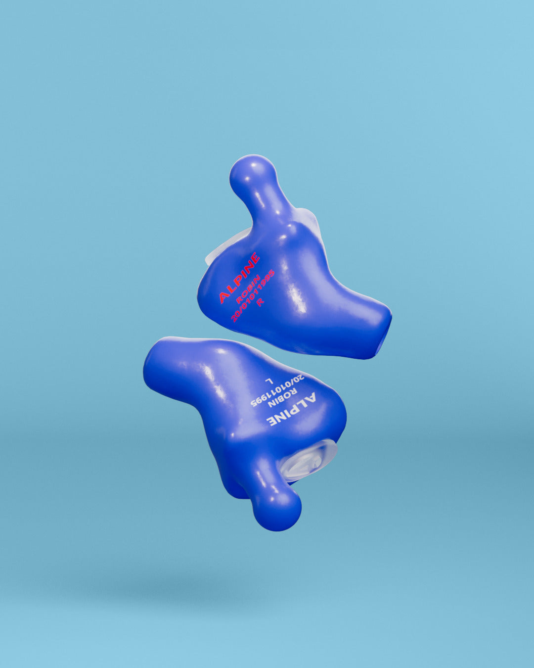 Bouchons d’oreilles Alpine MusicSafe Sur Mesure 4D bleu